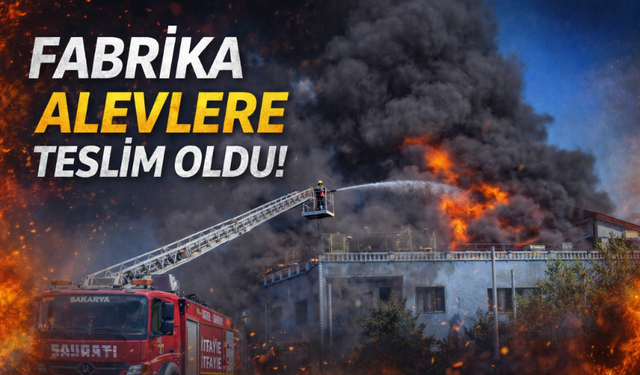 Fabrika alevlere teslim oldu