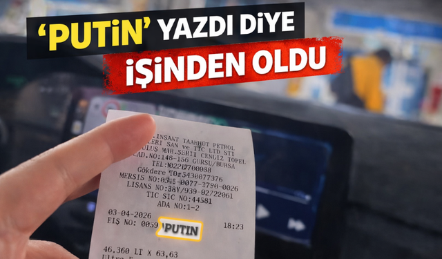 Plakaya Putin yazdı işinden oldu!