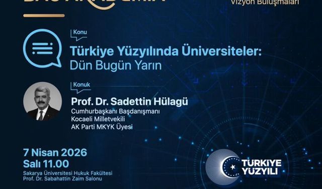 SAÜ Akademia’da “Bilimden Hikmete” Programı Başlıyor: İlk Konuk Prof. Dr. Sadettin Hülagü