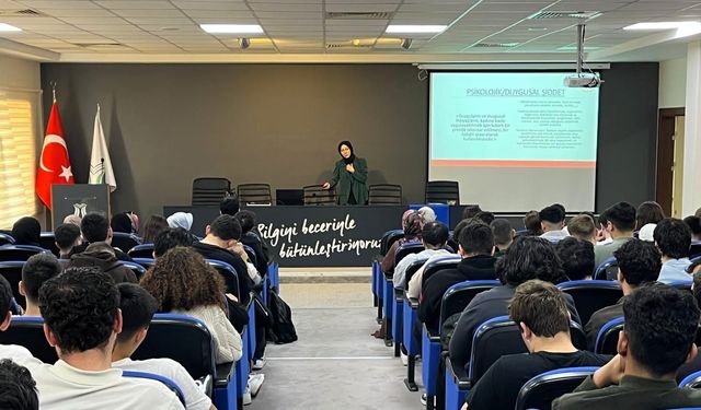 SUBÜ’de Güvenli İlişkiler ve Kadına Yönelik Şiddetle Mücadele Seminerleri Düzenlendi