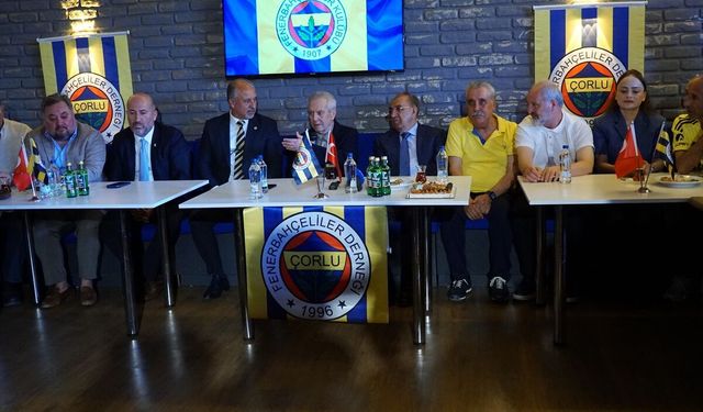 Aziz Yıldırım Tekirdağ'da Fenerbahçelilerle buluştu: