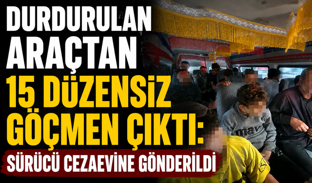 Hendek’te Minibüsten 15 Kaçak Göçmen Çıktı: Sürücü Tutuklandı