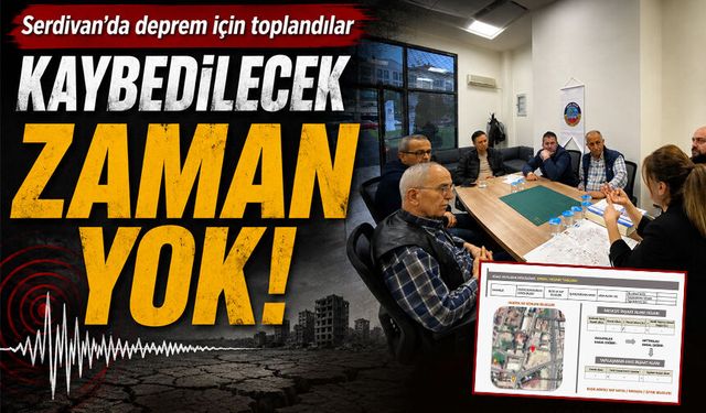 Serdivan'da deprem için toplandılar
