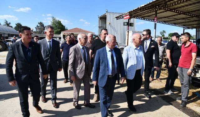 Keşan'da canlı hayvan pazarı ve mezbaha denetlendi