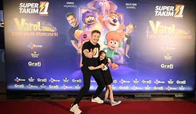 'Süper 1 Takım: Varol Abi'nin Çizgi Film Makinesi' filminin galası yapıldı