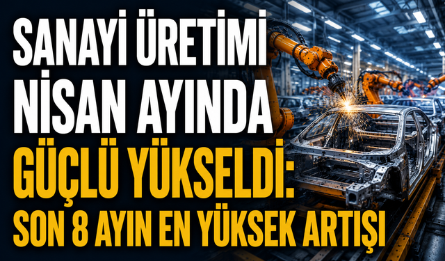 Sanayi Üretimi Nisan Ayında Güçlü Yükseldi: Son 8 Ayın En Yüksek Artışı