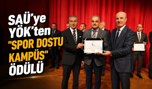 SAÜ’ye YÖK’ten "Spor Dostu Kampüs" Ödülü