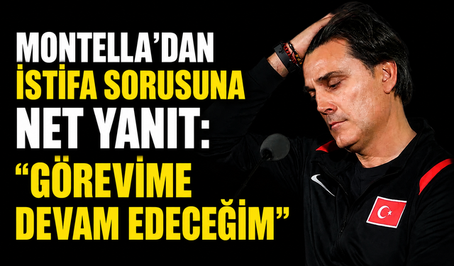 Montella'dan İstifa Sorusuna Net Yanıt: "Görevime Devam Edeceğim"