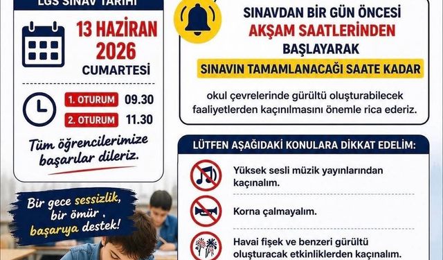 LGS İçin Sakarya’da Tüm Hazırlıklar Tamam: 11 Bin 511 Öğrenci Sınava Girecek