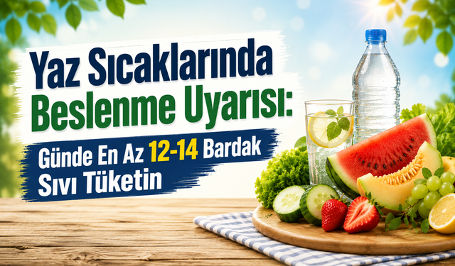 Yaz Sıcaklarında Beslenme Uyarısı: Günde En Az 12-14 Bardak Sıvı Tüketin