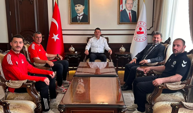Avrupa İkincisi Yusuf Eren Temizel’den Kaymakam Gökpınar’a Ziyaret