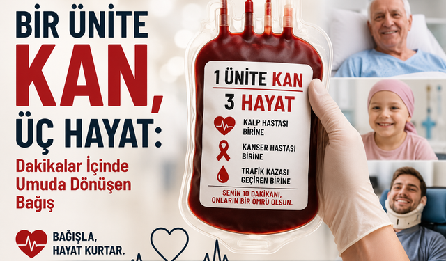 Bir Ünite Kan, Üç Hayat: Dakikalar İçinde Umuda Dönüşen Bağış