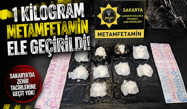 1 kilogram metamfetamin ele geçirildi