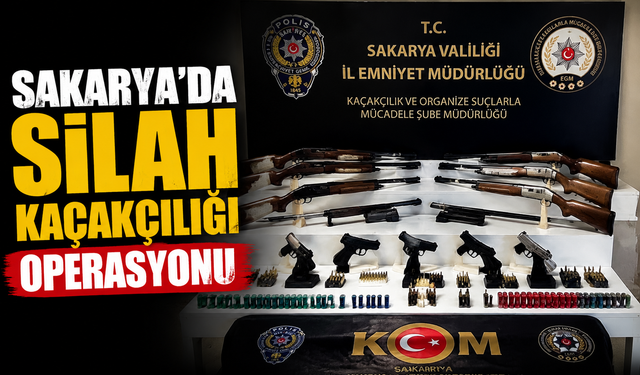 Sakarya’da silah kaçakçılığı operasyonu