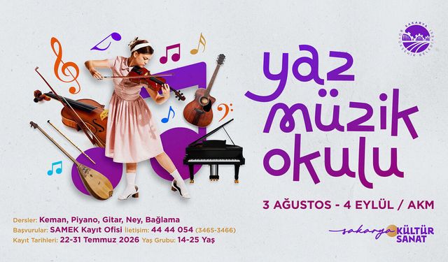 Yaz Müzik Okulu’nda Kayıt Heyecanı Başlıyor! Gençler İçin Ücretsiz Müzik Eğitimi Fırsatı