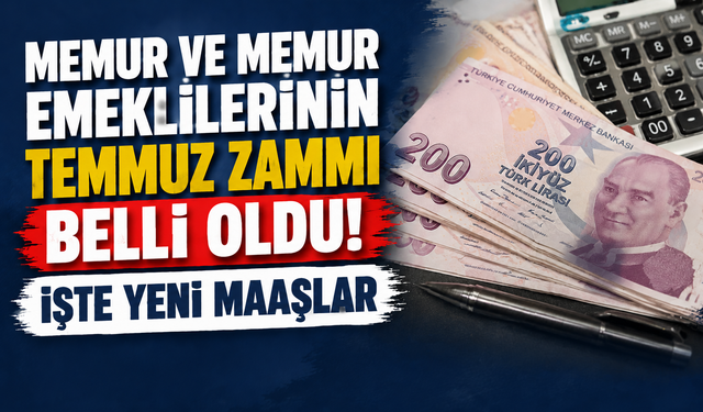 Memur ve Memur Emeklilerinin Temmuz Zammı Belli Oldu! İşte Yeni Maaşlar