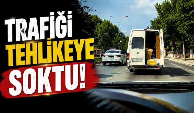 Adapazarı’nda Seyir Halindeki Minibüste Tehlikeli An