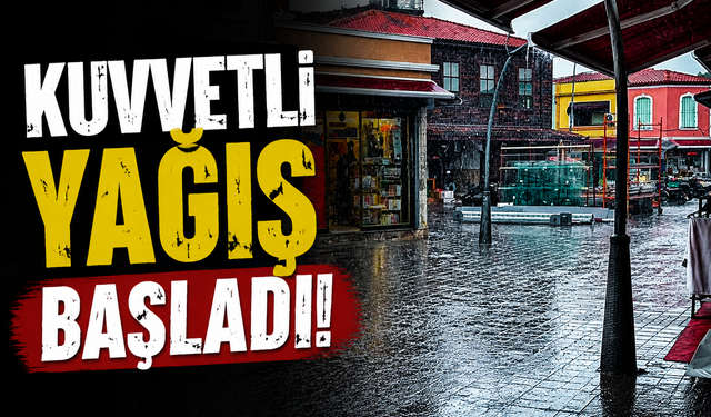 Sakarya’da Kuvvetli Yağış Etkili Oluyor