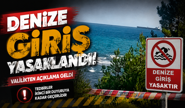Cebeci'de denize girişler yasaklandı