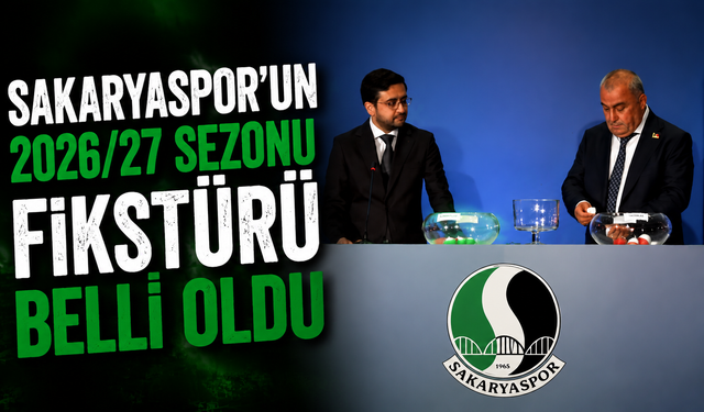 Sakaryaspor’un 2026/27 Sezonu Fikstürü Belli Oldu
