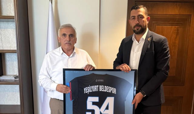 Milletvekili Ali İnci, Yeşilyurt Beldespor Başkanı Bayram Başer’i ağırladı