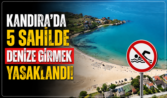 Kandıra'da 5 Sahilde Denize Girmek Yasaklandı