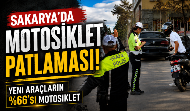 Sakarya’da motosiklet patlaması! Yeni araçların yüzde 66’sı motosiklet