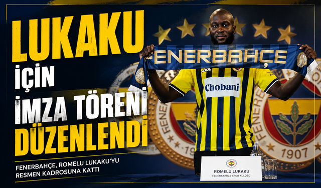 Lukaku için imza töreni düzenlendi