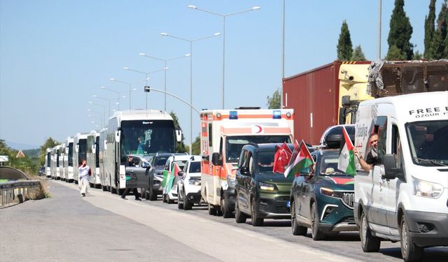 Bosna Hersek'ten hareket eden 'Filistin Konvoyu' Sakarya'ya ulaştı