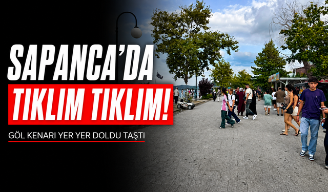 Sapanca Sahili’nde Hafta Sonu Yoğunluğu