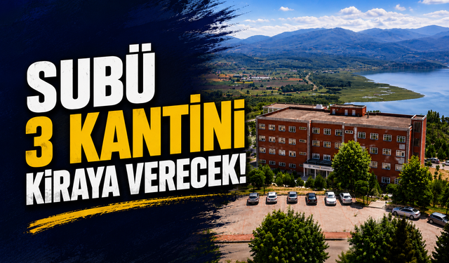 SUBÜ 3 Kantini Kiraya Verecek!