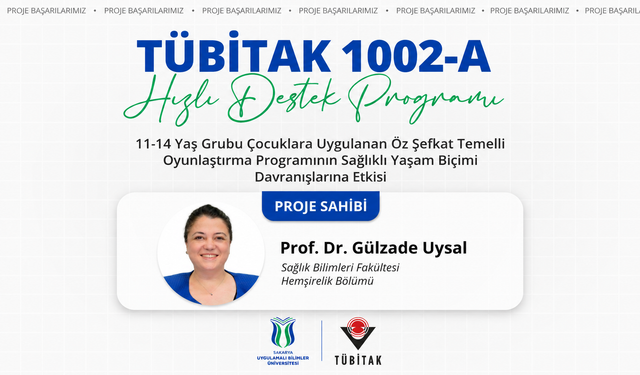 SUBÜ’nün projesine TÜBİTAK desteği: Çocuklarda sağlıklı yaşam öz şefkatle desteklenecek