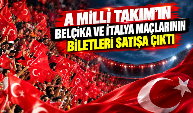A Milli Takım’ın Belçika ve İtalya maçlarının biletleri satışa çıktı