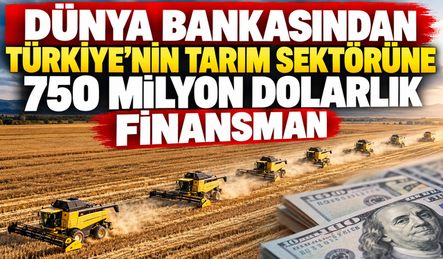 Dünya Bankasından Türkiye’nin Tarım Sektörüne 750 Milyon Dolarlık Finansman