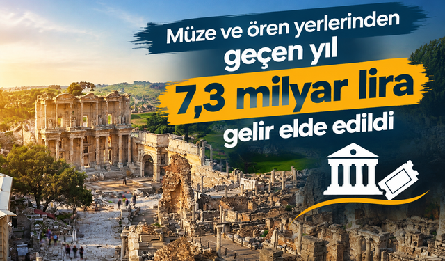 Müze ve ören yerlerinden 7,3 milyar liralık rekor gelir