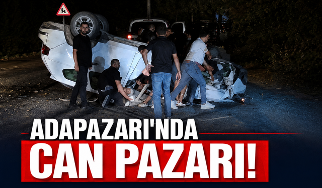 Adapazarı’nda iki otomobil çarpıştı: 4 yaralı