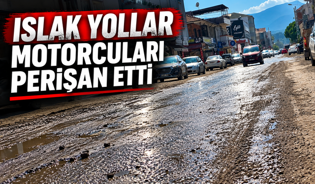 Arifiye’de yol çalışması motosikletlileri perişan etti