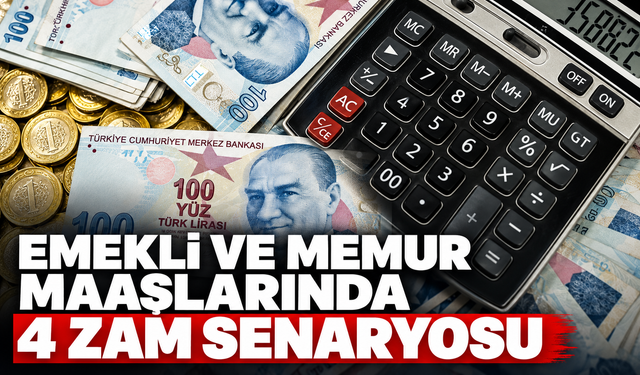 Emekli ve memur maaşlarında 4 zam senaryosu