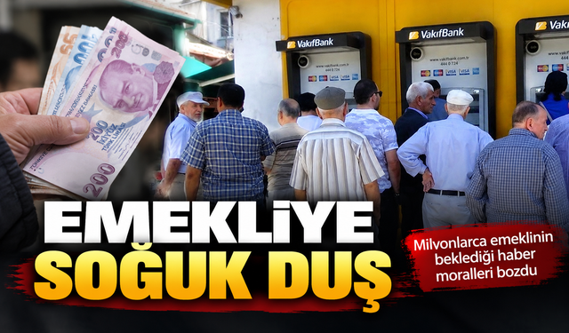 Zam bekleyen emekliye soğuk duş