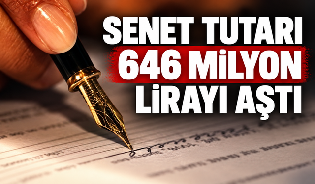 Senet tutarı 646 milyon lirayı aştı