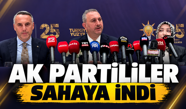 AK Partililer sahaya indi