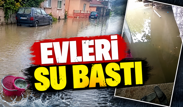 Akıncılar’da sokakları su bastı: Sular evlerin kapısına dayandı