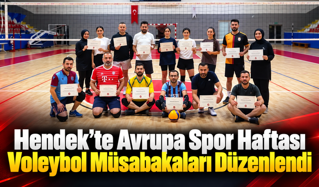 Hendek’te Avrupa Spor Haftası Voleybol Müsabakaları Düzenlendi