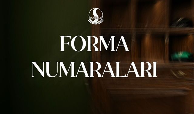 Sakaryaspor'da kadro numaraları açıklandı!