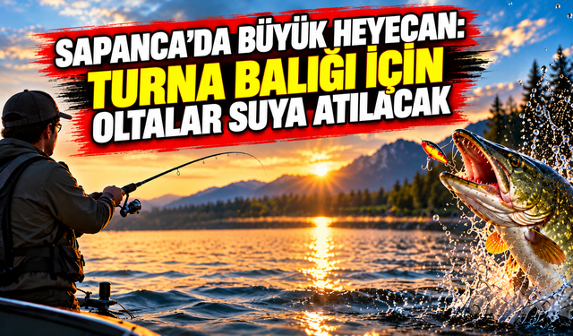 Sapanca’da büyük heyecan: Turna balığı için oltalar suya atılacak