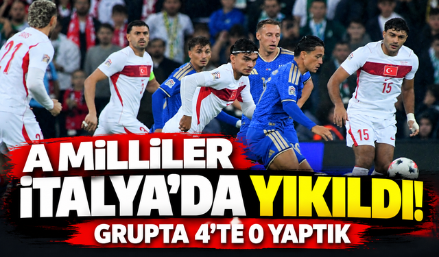 A Milliler İtalya’da yıkıldı!