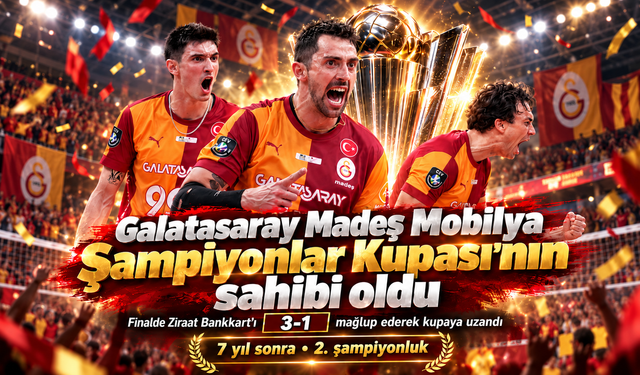 Galatasaray Madeş Mobilya, Şampiyonlar Kupası'nda kupanın sahibi