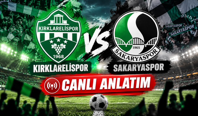 Kırklarelispor-Sakaryaspor CANLI ANLATIM