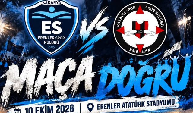 Erenlerspor ile Arifiye Kalaycıspor karşı karşıya