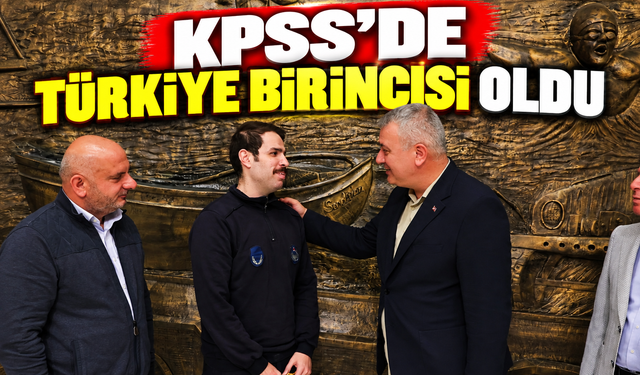 KPSS'de Türkiye birincisi oldu